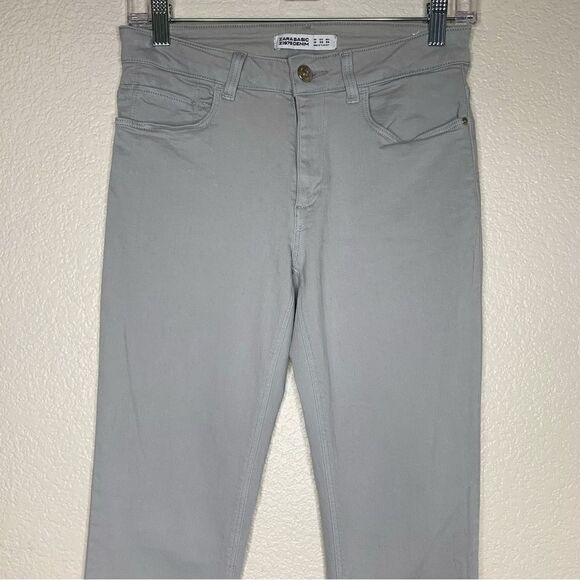 Zara Z1975 Denim Gray Skinny Jeans, Size 6 - Picture 3 of 12